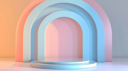 Fototapeta premium minimal podium