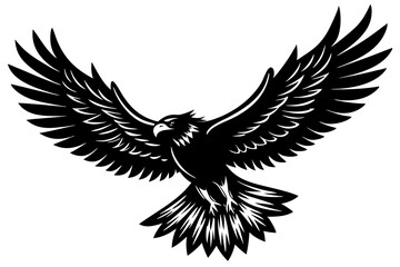 Soaring Eagle Silhouette Design