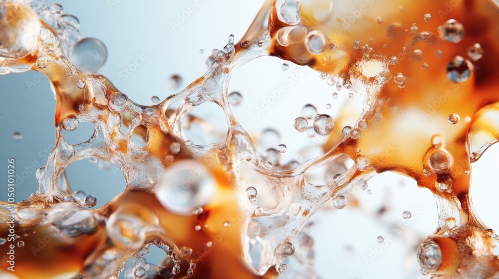 Poster this image displays an energetic orange liquid in dynamic motion, capturing the viewer’s imagination