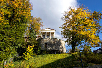 Habsburg Palace on Castle Hill in Cieszyn on a sunny autumn day