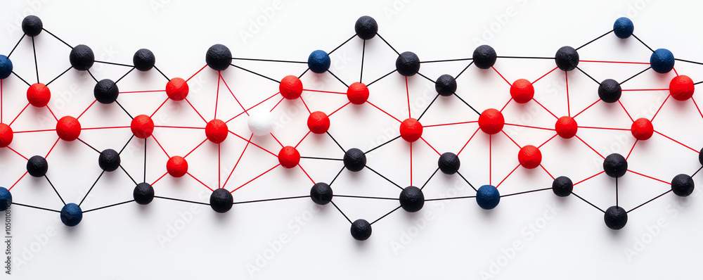 Poster transparent network map of hr connections, visualizing team structure, dynamic layout