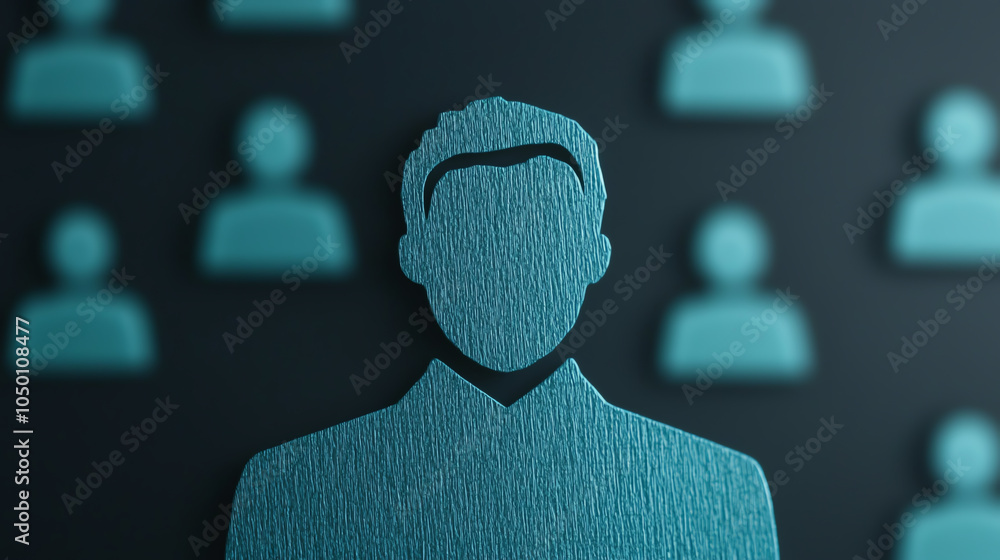 Poster interactive dashboard showing a network of employee profiles, modern hr analytics