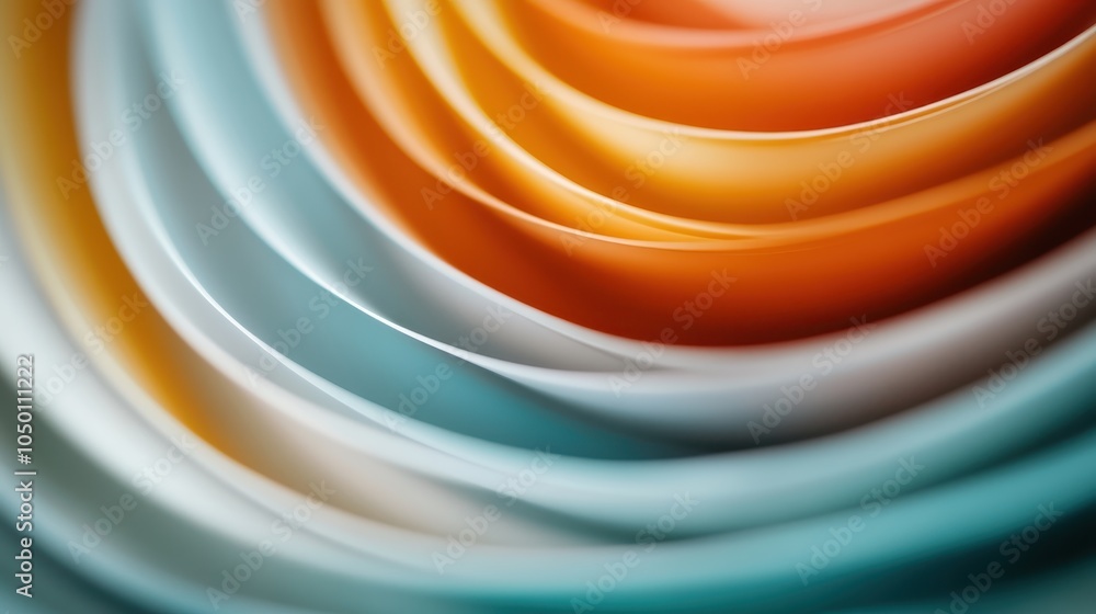 Poster this abstract image is composed of smooth, swirling layers of vibrant colors, creating a dynamic and