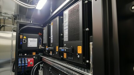 Obraz premium Reliable backup generator for medical compliance in operating rooms