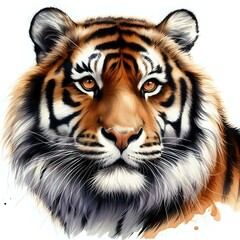 Obraz premium Striking Tiger at Rest 