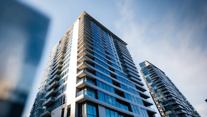 Fototapeta premium Modern Architectural Concepts, Real Estate Visual Assets, Professional Building Design Resources, Urban & Residential Property Graphics
