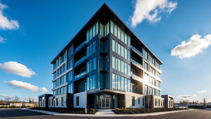Fototapeta premium Modern Architectural Concepts, Real Estate Visual Assets, Professional Building Design Resources, Urban & Residential Property Graphics
