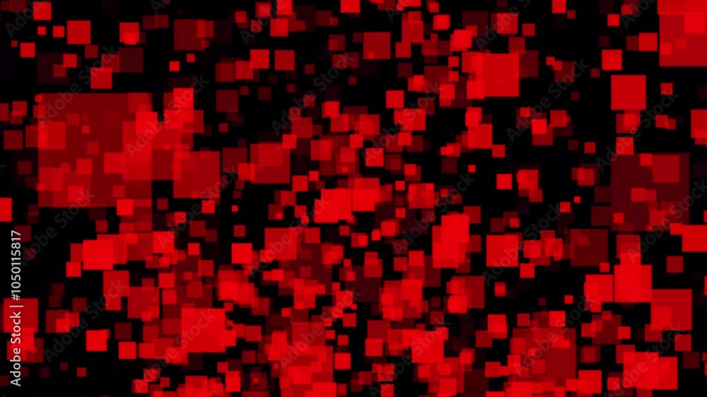 Poster red rectangle pattern design. digital monochrome purple camouflage seamless pattern. vector 3d illus