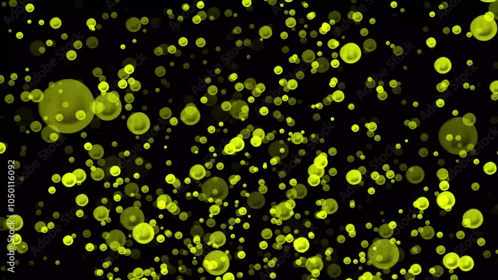 Aufkleber gradient circles background, seamless yellow pattern. abstract water bubble bokeh background.