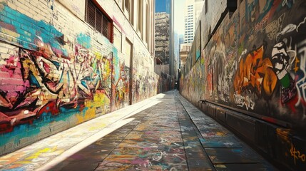 graffiti city in Melbourne