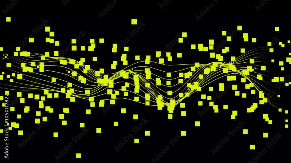 Poster abstract technology big data digital background. wave light screen gradient texture background. . pa