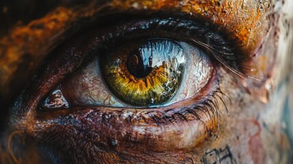 Graffiti wall close up / macro