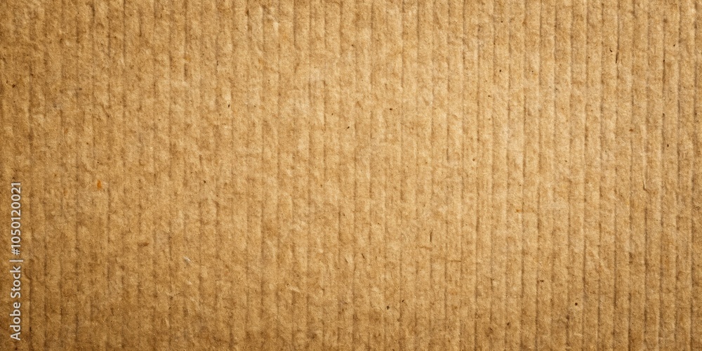 Leinwandbilder a detailed close-up of the textured surface of corrugated cardboard, exhibiting the interlocking flu