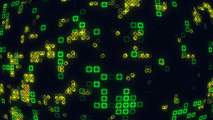 Digital small dark Green, Yellow © MdFerdous