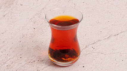 Azerbaijani tea glass isolated