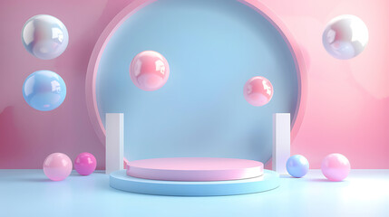 Obraz premium minimal podium