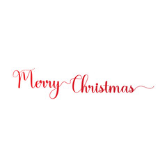 Merry Christmas hand writing lettering and text icon vector. vector illustration.