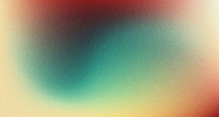 Abstract red yellow green colors grainy gradient background, blurred noise texture effect, web banner design