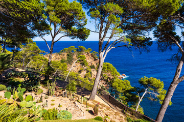 Cap Roig Botanical Garden overlooking the Mediterranean Sea