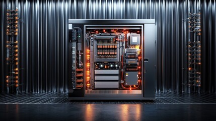 Industrial Electrical Cabinet in Modern Setting