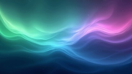 Obraz premium Beautiful aurora borealis gradient with vibrant greens blues and purples