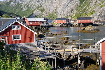 Norwegian fishing village Nusfjord, Lofoten Islands