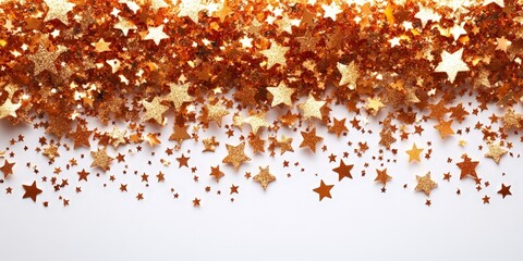 Seamless Confetti Stars Background for Christmas and Festive Celebrations