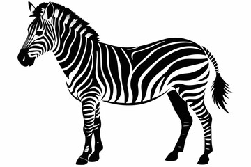 Fototapeta premium Dynamic Zebra Silhouette Design