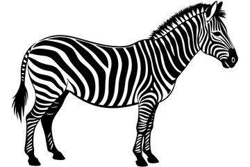 Fototapeta premium Dynamic Zebra Silhouette Design