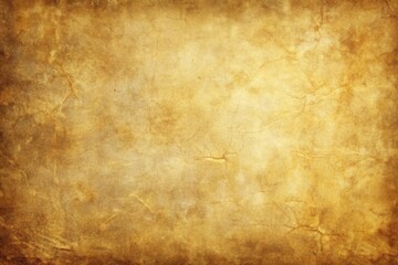 Obraz premium Worn parchment texture with golden brown hues and subtle cracks, earthy tone, aged look, handmade paper