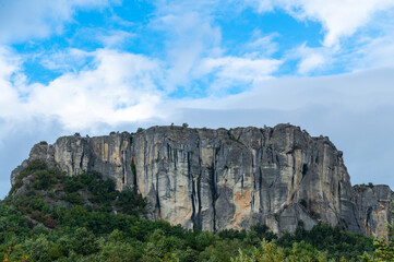 the famous Pietra di Bismantova in Italy