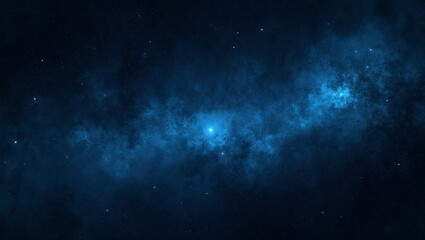 Obraz premium Mesmerizing starlit night sky with swirling dark blue patterns and bright white stars
