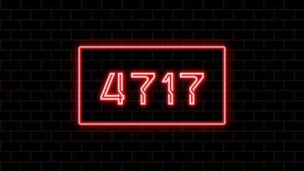 4717年のネオン文字