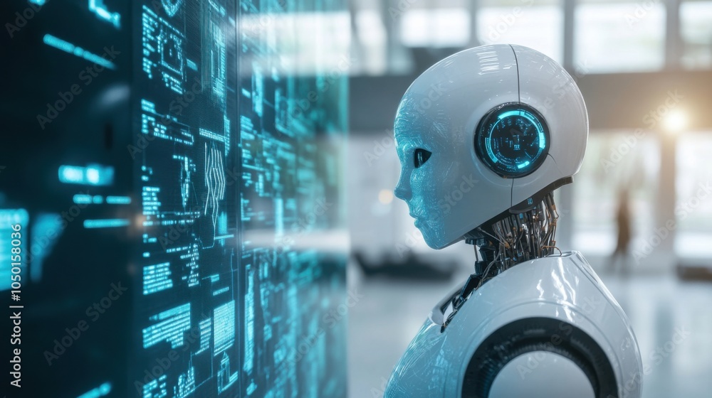 Aufkleber chatbot engaging in conversation, representing advanced artificial intelligence technologies