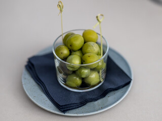 Olives on a plate