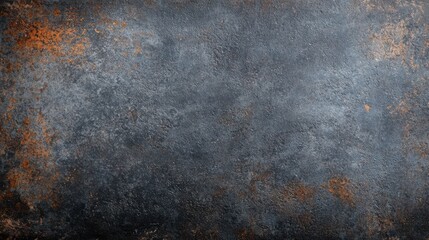 Naklejka premium Textured dark metal surface with rust accents