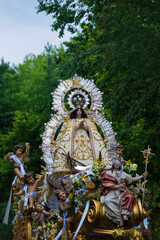 Obraz premium photography of the Virgin of the Angels of Getafe beauty, devotion and peace.