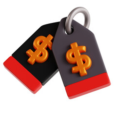 Dollar Sign Price Tag for Black Friday