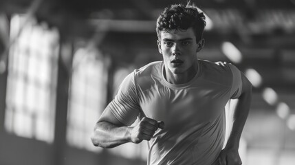 Fototapeta premium Sports psychology sessions focusing on building confidence and mental toughness in competition.