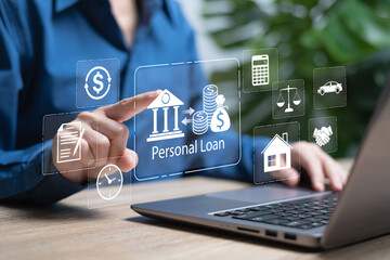 Personal loans and financial credibility, financial transaction credit concept, Businesswomen planning financial, Personal expenses Financial analysis, Legal Requirements, Contract Sign, Home, Car