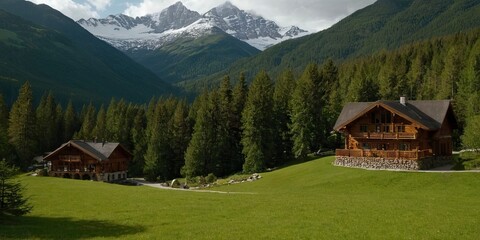 swiss mountain landscape
