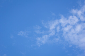 White cloud in blue sky nature