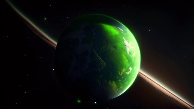 earth and moon colorful lights HD resolution with hyper realistic nature ai generative 4K Background.