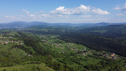 Fototapeta premium Beskid śląski widok na góry