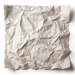 Obraz premium crumpled paper texture on white