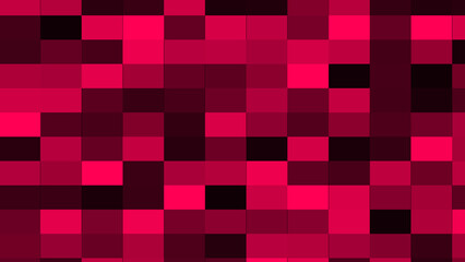 Abstract Geometric Pattern With Red And Black Squares