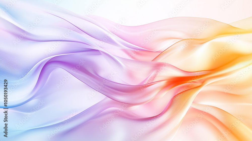 Poster a mesmerizing blend of soft pastel gradients flows seamlessly, creating an ethereal ambiance for art