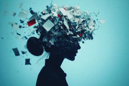 A calm, serene environment on one side of the image and a chaotic, cluttered desk on the other, visually contrasting peace with stress to raise awareness of work-life balance - Powered by Adobe