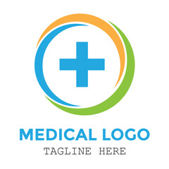 Obraz premium Circle colorful modern medical special minimalist logo design