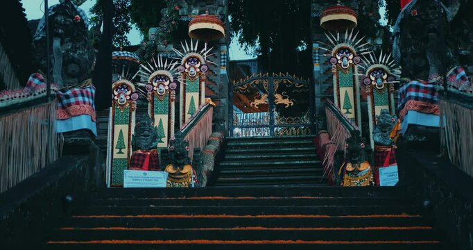 Hindu temple of Pura Dalem Pacekan Penestanan on Bali, Indonesia